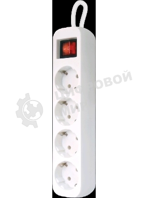 Удлинитель Defender S450 белый 5.0 м, 4 розетки 
