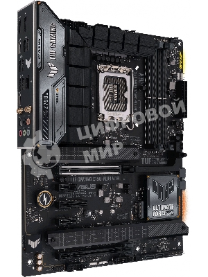 Материнская плата ASUS TUF GAMING Z790-PLUS WIFI, LGA 1700, Intel Z790, 4xDDR5, 4xSATA, 4xM.2, 1xPCIe 5.0 x16, 1xPCIe 4.0 x4, 2xUSB-A 3.2 Gen 2, 4xUSB-A 3.2 Gen 1, 1xUSB-C 3.2 Gen 2, 1xUSB-C 3.2 Gen 2x2, 1x2.5Gb LAN, 5x3.5 мм, 7.1, Standard-ATX