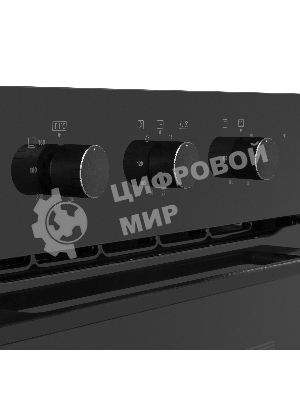 Шкаф духовой газовый с электрическим грилем Maunfeld MOGS703B2, встраиваемый