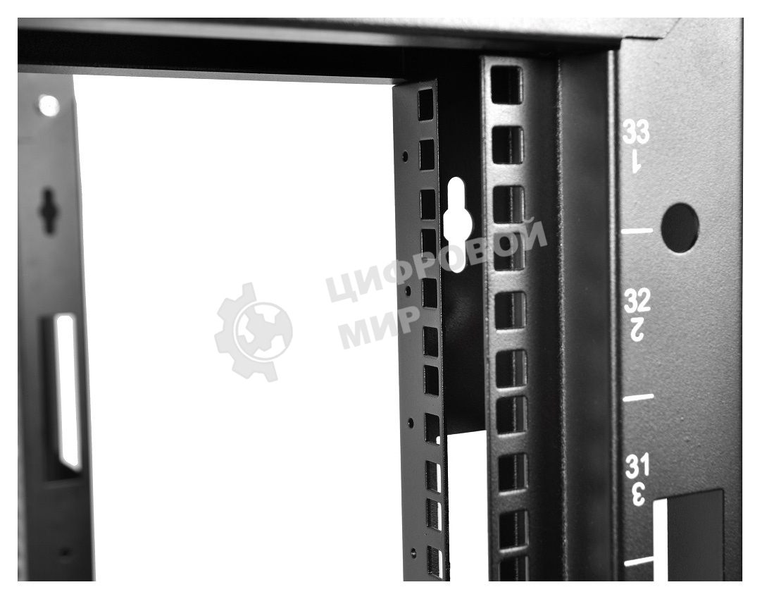 Стойка телеком. универсальная 47U двухрамная, черный (СТК-47.2-9005)