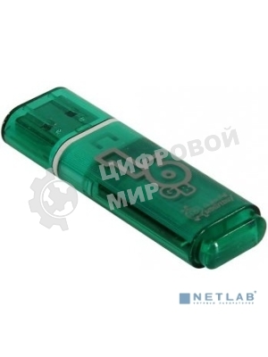 Флешка USB Smartbuy Glossy series Green (SB16GBGS-G), 16Gb, USB 2.0, R/W 25/15, зеленый