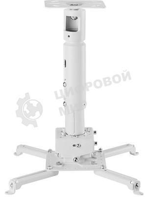 Универсальный потолочный комплект Wize Pro PRG11A-W состоящий из крепления с микрорегулировкой+штанги 15-28см +площадки к потолку для проектора, макс.расст.между креп.отверстиями 537 мм,наклон +/-15°,поворот +/- 8°,вращение 360°,до 32 кг,бел.