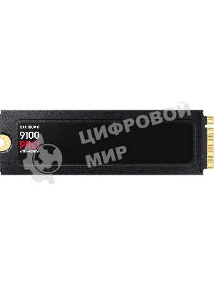 Накопитель SSD 2Tb Samsung 9100 PRO, M.2, PCI-E 5.0 x4, TLC 3D NAND R/W - 14700 (14800)/13400 (13300) Mb/s с радиатором