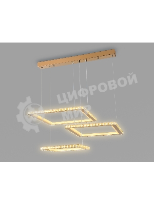 Светильник Ambrella light FA1761/3 GD золото 180W 3000K+6400K/3000K/6400K/4200K+4200K 680*460*740 (ПДУ РАДИО 2.4G)