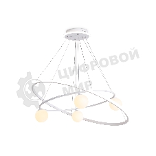 Светильник Ambrella light FL66326/1+4 WH белый 92W 3000K-6400K+G9/4 D800/600*1200 (ПДУ ИК)