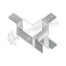 GL1035 WH белый коннектор T-образный для накладного шинопровода Magnetic 220V 105*75*52