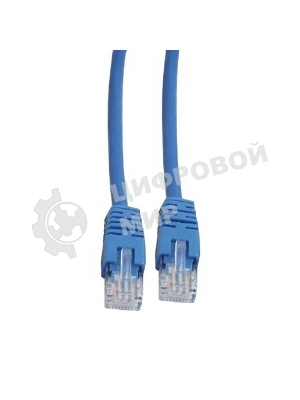 Патч-корд UTP Cablexpert cat.5e, 1м, литой, многожильный, синий