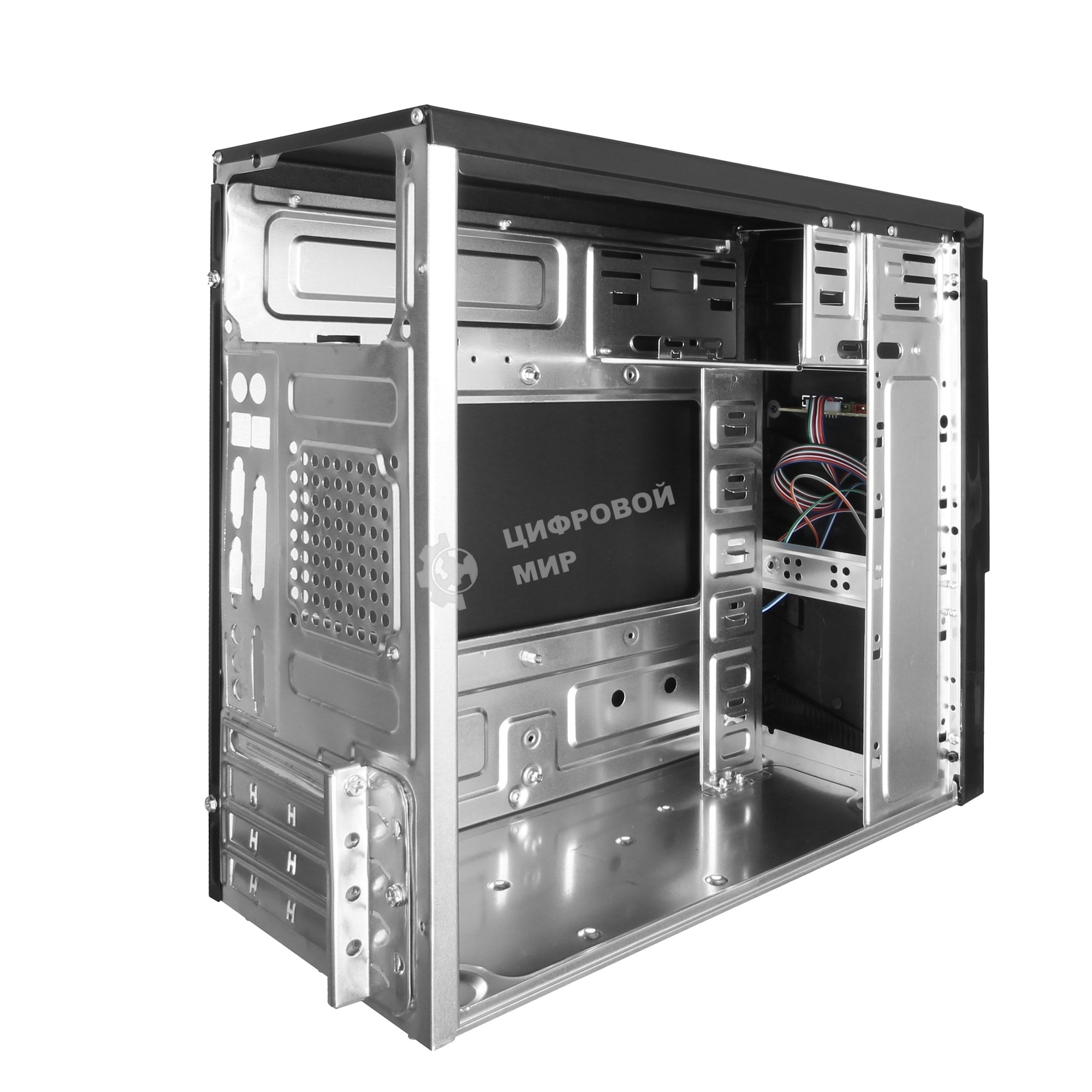 Компьютерный корпус ExeGate EX284022RUS Minitower BA-201 Black, mATX, (без БП), 2*USB, Audio