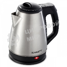 Чайник электрический Scarlett SC-EK21S25 1.5 л, 1350 Вт, серебристый (корпус: нержавеющая сталь)