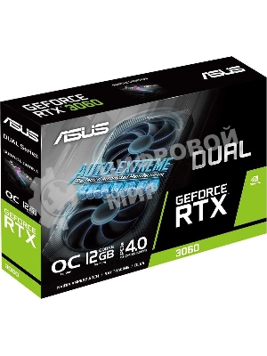 Видеокарта Asus DUAL-RTX 3060-O12G-V2 LHR NVIDIA GeForce RTX 3060 12288Mb 192 GDDR6 1837/15000/HDMIx1/DPx3/HDCP Ret