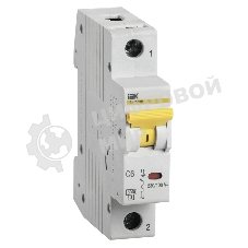 Выключатель автоматический однополюсный ВА47-60M 6А C 6кА MVA31-1-006-C IEK
