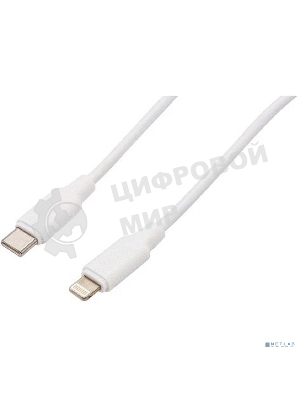 Кабель Filum USB 2.0, 1.8 м., белый, 3 А, разъемы: USB Type С male - Lightning male, пакет.