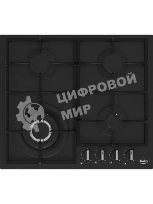 Встраиваемая газовая варочная поверхность Beko HIYG 64225 SBO, Черный