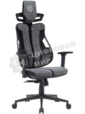 Кресло Cactus CS-CHR-DUO-GYBK серый, экокожа