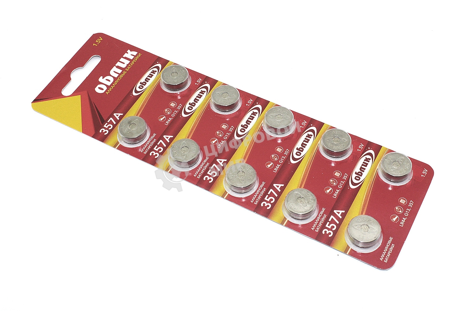 Батарейка Облик G13 LR44 10 шт., 1.5 В