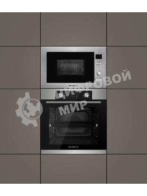 Встраиваемый духовой шкаф Kuppersberg HF 608 BX 80 л, High-Tech, 6 режимов, паровая очистка, черный, нерж. сталь