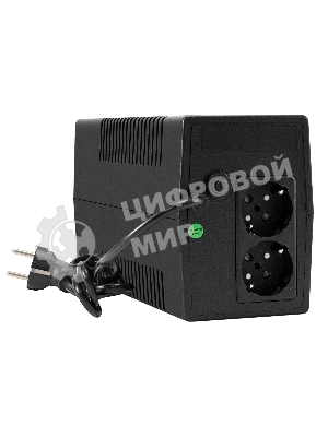 ИБП ExeGate Smart LB-600.LCD.AVR.2SH (600VA/360W, LCD, AVR, 2*Schuko, батарея 12V 7.2Ah, Black)