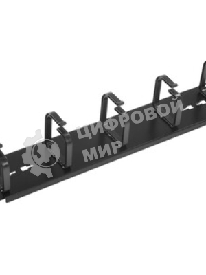 Кабельный органайзер горизонтальный Lanmaster LAN-ORG-PF/S-2U односторонний пальцы 2U шир.:19