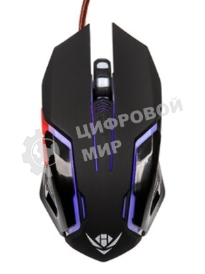 Мышь проводная Nakatomi MOG-20U черный, 2400 dpi, USB, кнопки - 6