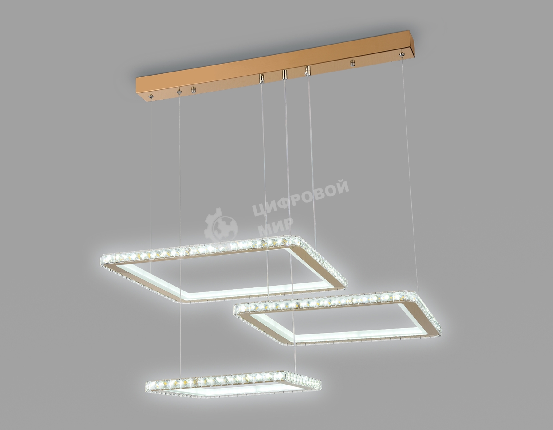 Светильник Ambrella light FA1761/3 GD золото 180W 3000K+6400K/3000K/6400K/4200K+4200K 680*460*740 (ПДУ РАДИО 2.4G)