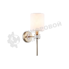 Настенный светильник Ambrella light LH72375 DBS/WH темная латунь/белый E14 max 40W 190*120*370
