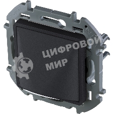 Inspiria Вывод кабеля с зажимом для крепления антрацит