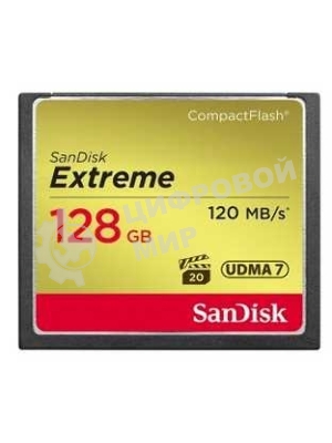 Флеш карта CF 128Gb SanDisk Extreme 120Mb/s