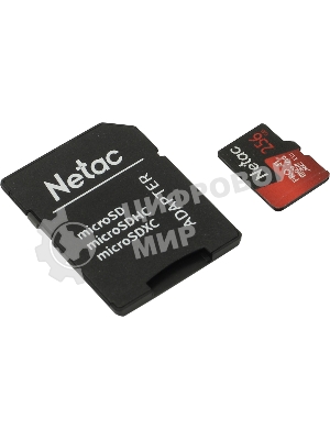 Флеш Карта MicroSD card Netac P500 Extreme Pro 256Gb, retail version w/SD adapter