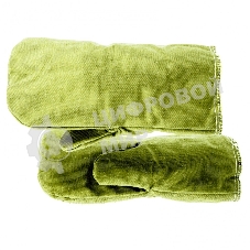 Рукавицы специальные двунитка Сибртех, огнеупорные, утепленные, ватин, 2 размер