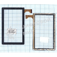 Сенсорное стекло (тачскрин) MJK-0098. черное