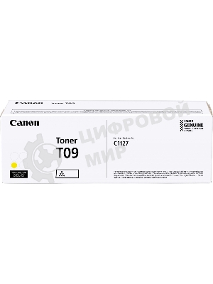 Тонер Canon T09 YL 3017C006 желтый туба для копира i-SENSYS X C1127iF, C1127i, C1127P