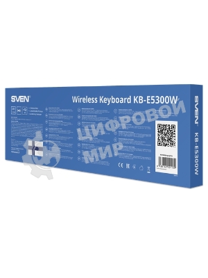 Клавиатура SVEN KB-E5300W беспроводная, радиоканал, чёрный