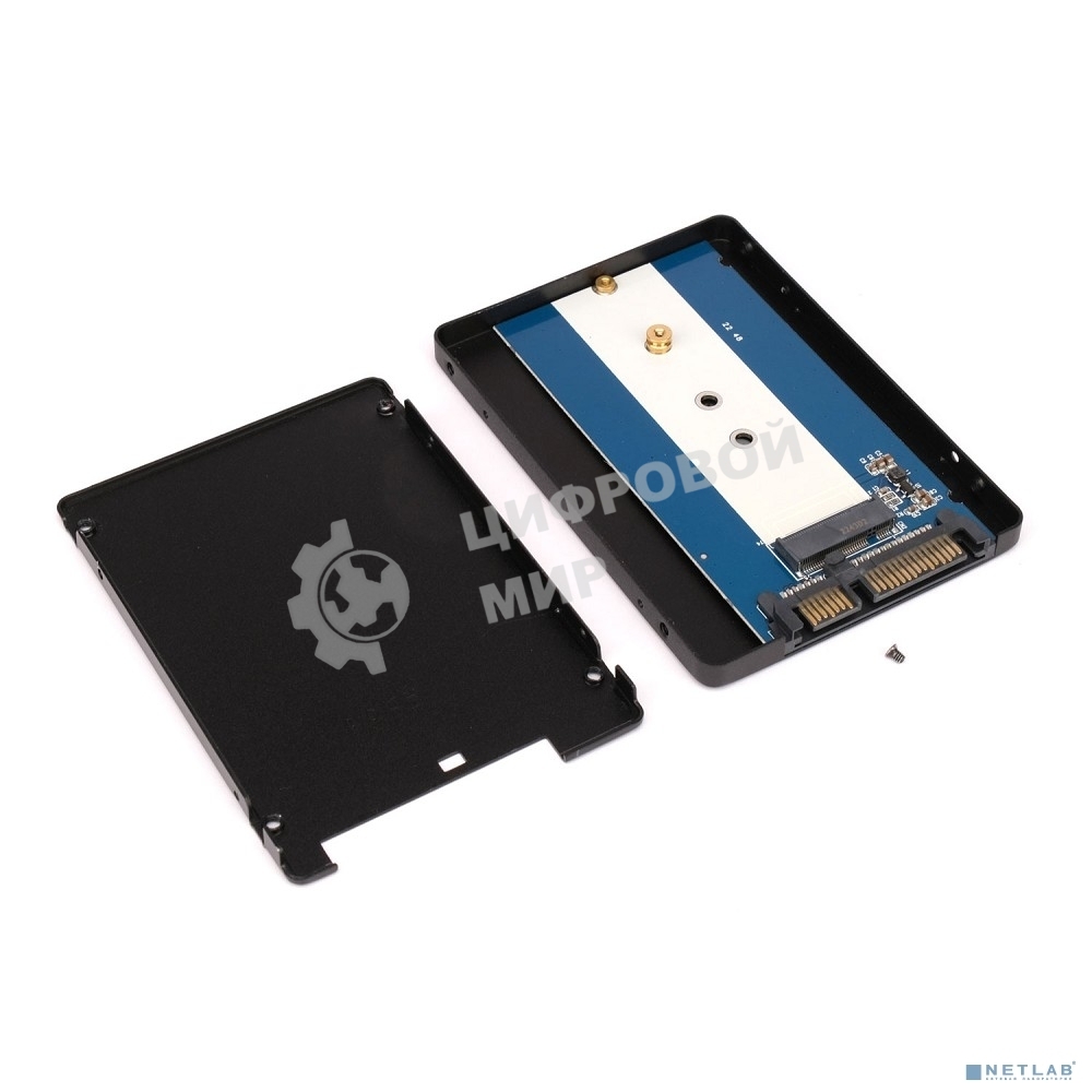 Адаптер для установки SSD M.2 (NGFF) в разъем SATA Gembird MF-SATA-M2