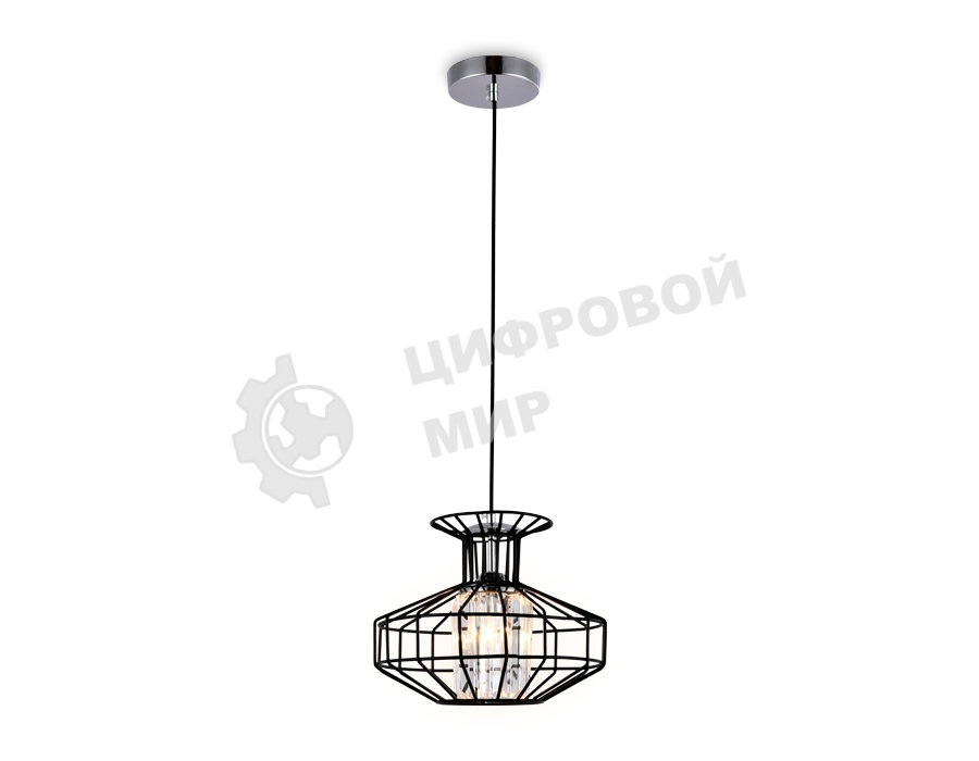 Светильник Ambrella light TR5850 BK/CL черный/прозрачный E27 max 40W D240*1200