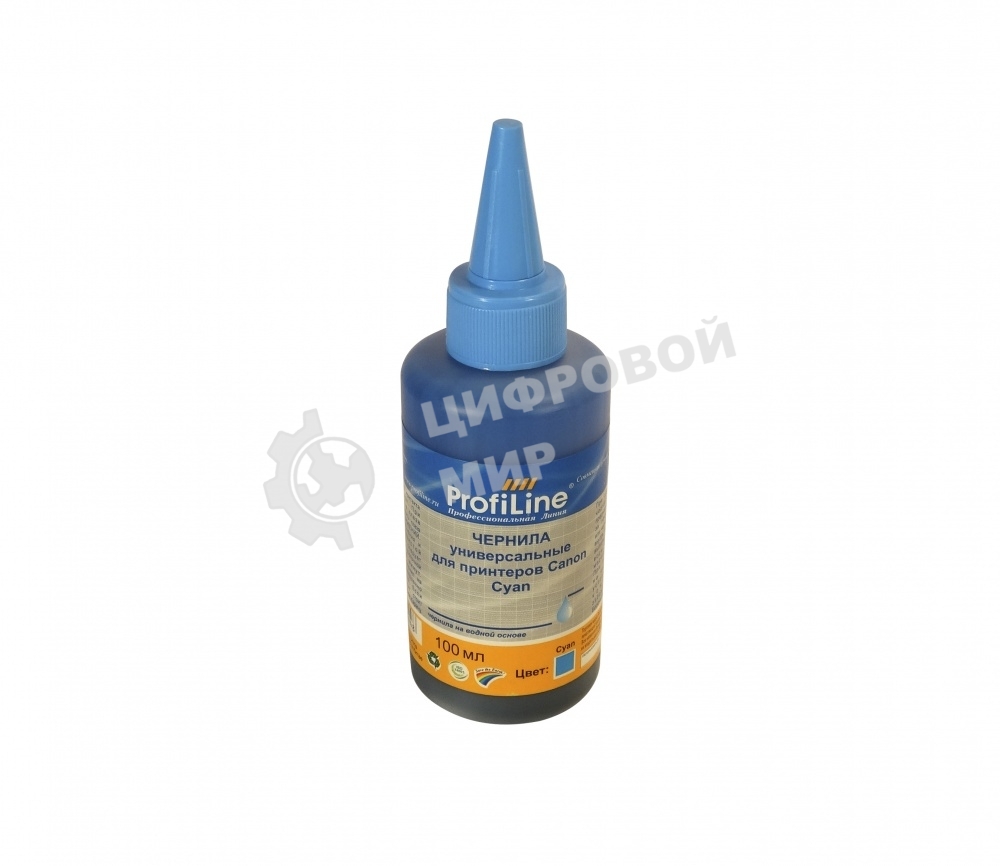 Чернила для принтеров Canon универсальные Cyan 100 мл водн ProfiLine