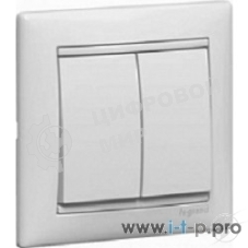 Переключатель Legrand 774408 2напр 2клав 10A Valena белый