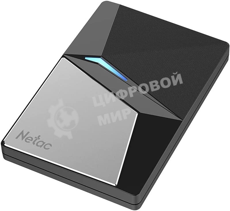 Внешний SSD Netac Z7S, 480 Gb, USB 3.2 Gen 2 Type-C, R/W 550/480, черный