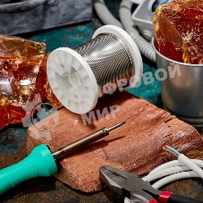 Припой Rexant ПОСу 95-5, 500г, Ø2мм, (олово 95%, сурьма 5%), бессвинцовый, ГОСТ 21931-76, катушка