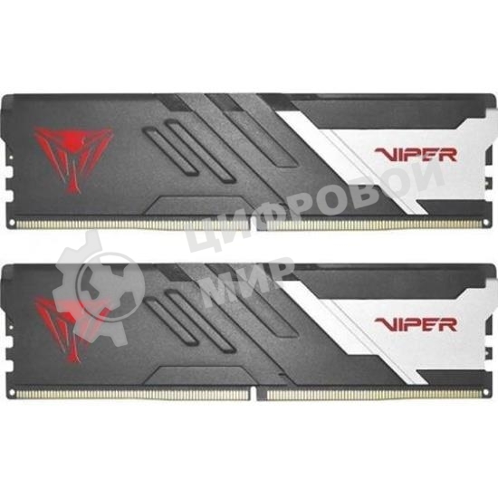 Оперативная память Patriot Viper Venom, DDR5, 16GB (2x8GB), 5600MHz, CL40, DIMM, с радиатором, черный