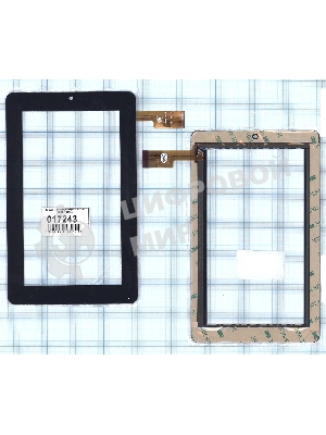 Сенсорное стекло (тачскрин) TPC0069 VER5.0 (188х114), черное
