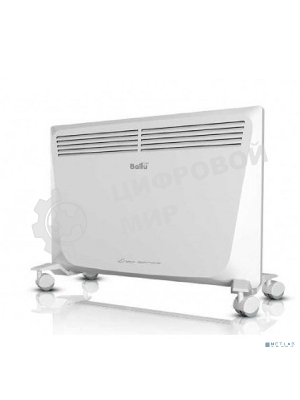 Конвектор электрический Ballu Enzo BEC/EZMR-1000 белый, 1000 Вт, 15 м2, термостат