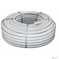 Труба EKF tg-z-20-t ПВХ гибкая гофр. d 20 мм, тяжелая с протяжкой, 100 м, серый EKF PROxima бухта 100 м