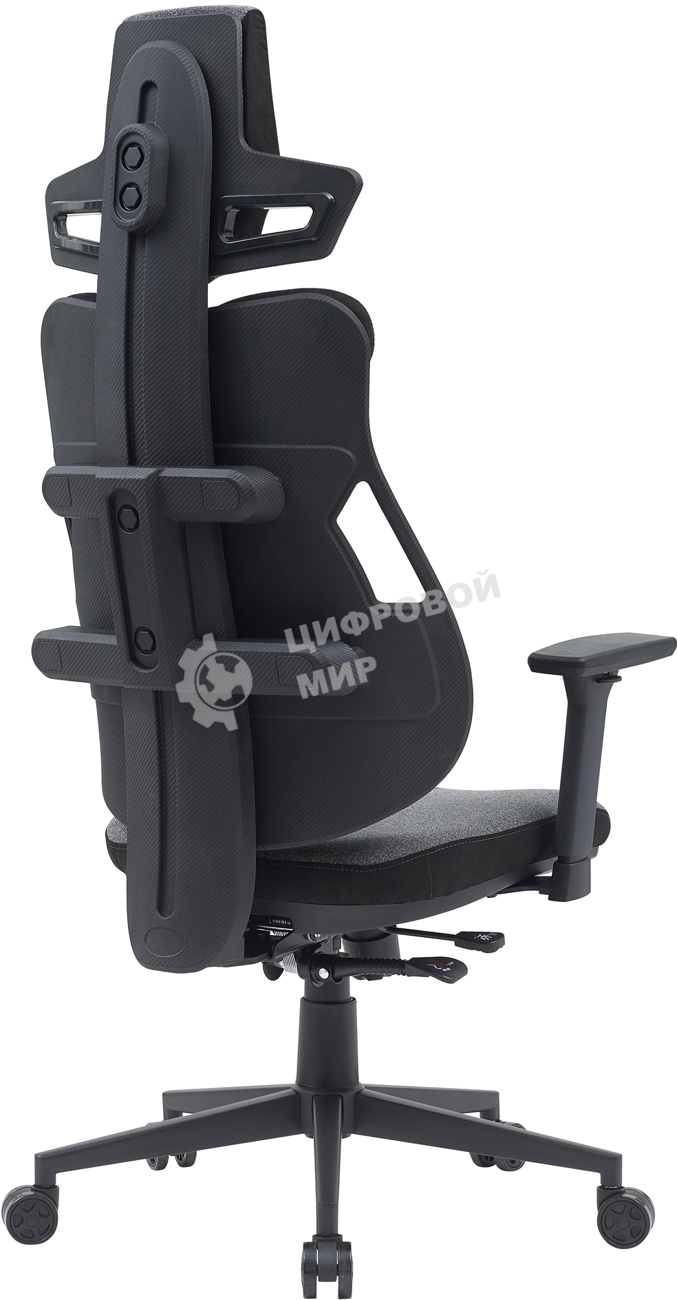 Кресло компьютерное Cactus CS-CHR-DUO-GYBK серый/черный