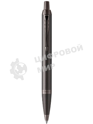 Ручка шариковая Parker IM Monochrome K328 (CW2172961) Gun Metal, M, синие чернила, подарочная коробка