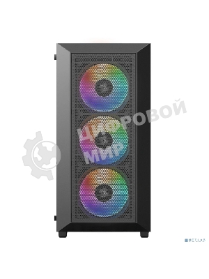 Компьютерный корпус XASTRA A406 4ARGB Black ATX/Mesh/tempered glass/4x120мм ARGB PWM fans/A406-4FC12A