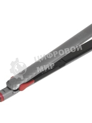 Выпрямитель для волос Homestar HS-8015 серебристый/красный, 25 мм, 200 °C, 1 режим