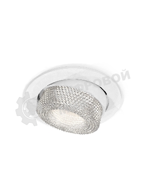 Комплект встраиваемого поворотного светильника Ambrella light XC7651060 SWH/CL белый песок/прозрачный MR16 GU5.3 (C7651, N7191)