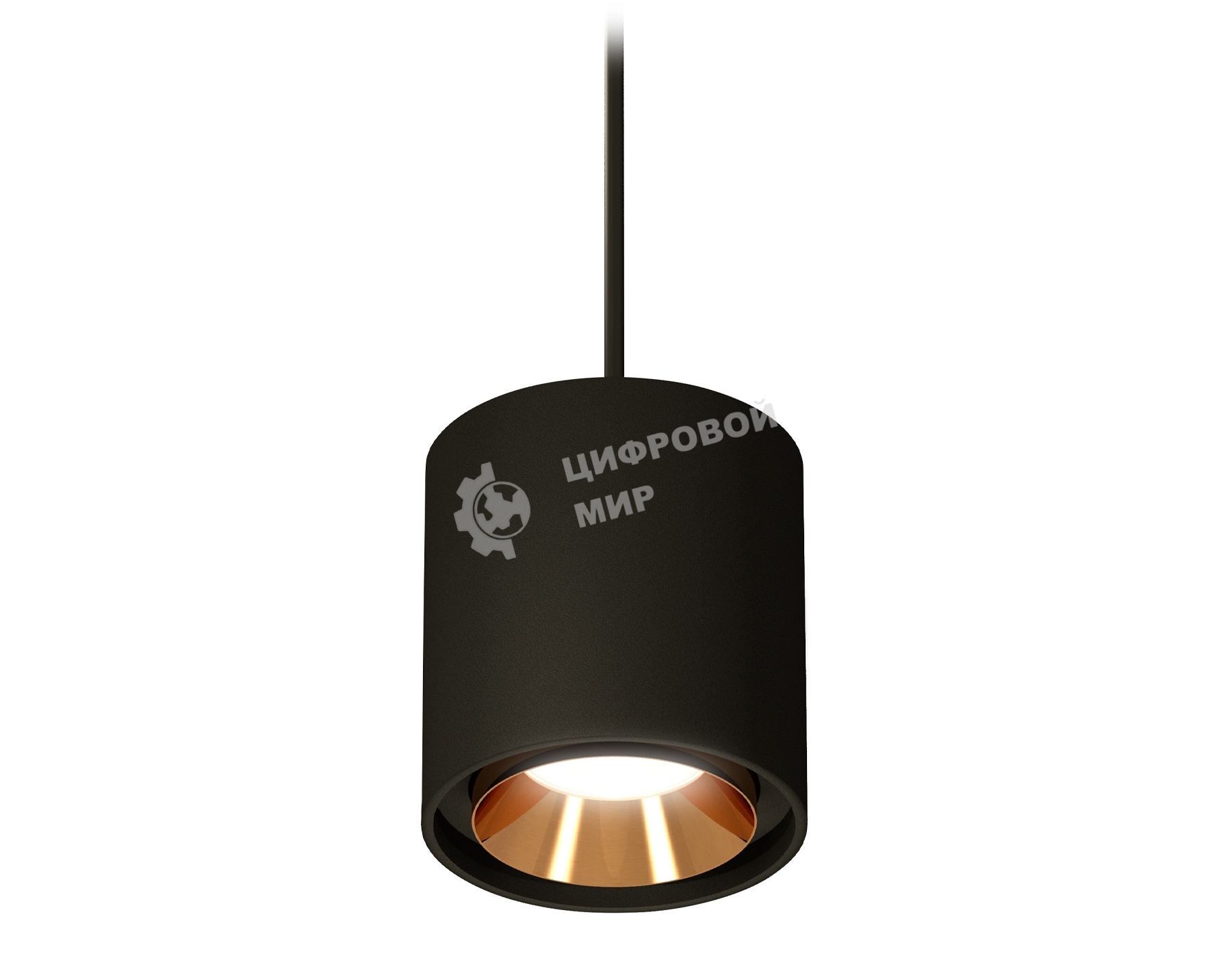 Светильник Ambrella Light XP7723001 SBK/PYG черный песок/золото желтое полированное MR16 GU5.3 (A2311, C7723, N7034)