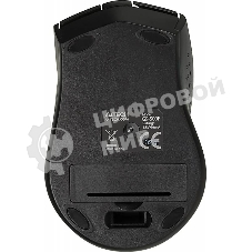 Мышь беспроводная A4Tech G9-500F черный, 1200 dpi, радиоканал, USB, кнопки - 4