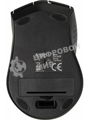Мышь беспроводная A4Tech G9-500F черный, 1200 dpi, радиоканал, USB, кнопки - 4